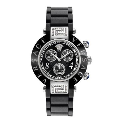 Keramische Chrono Reve Horloge Versace , Black , Dames