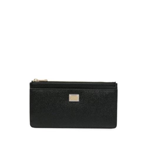 Zwarte Portemonnees Dauphine Stijl Dolce & Gabbana , Black , Dames