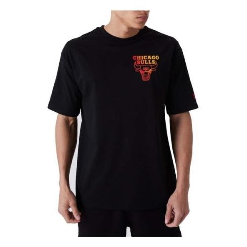 Chicago Bulls NBA Neon Fade T-shirt New Era , Black , Heren