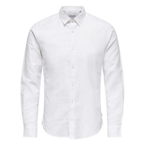 22012321-Wit Overhemd Only & Sons , White , Heren