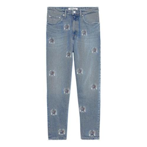 Klassieke Straight Fit Denim Jeans Tommy Jeans , Blue , Dames