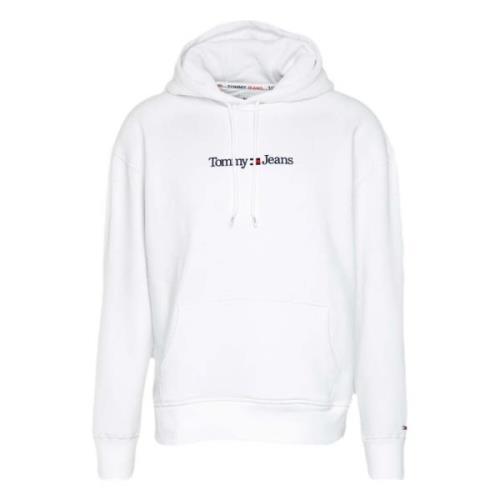 Hoodie Tommy Jeans , White , Heren