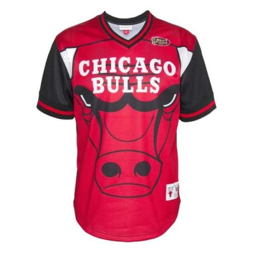 NBA Chicago Bulls Jumbotron 3.0 Basketball Shirt Mitchell & Ness , Red...