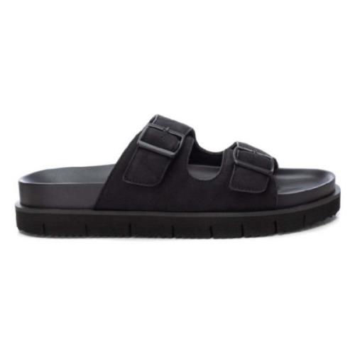 Platte Sandalen Xti , Black , Heren