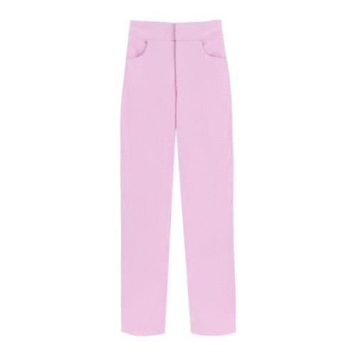 Wijde broek met kristallen Giuseppe Di Morabito , Pink , Dames