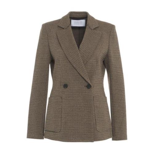 Bruine Blazer Aw24 Dameskleding Harris Wharf London , Brown , Dames