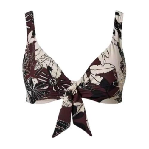 Bruin Zee Kleding Driehoek Bikini Twinset , Brown , Dames