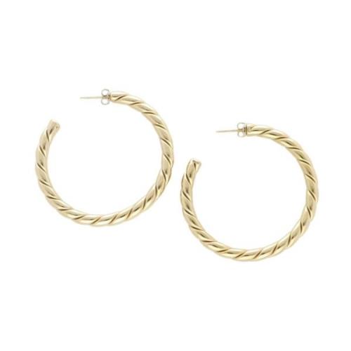 Gouden Hoop Oorbellen - Bailar Stijl Notre-v , Yellow , Dames