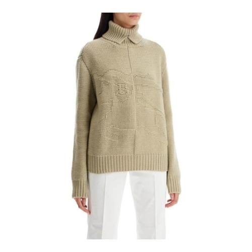 Kasjmier EKD Crew Neck Sweater Burberry , Beige , Dames