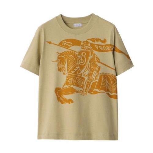 Grijze T-shirts en Polos met Equestrian Knight-motief Burberry , Beige...