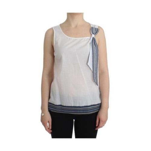 Strik Top met Ritssluiting Ermanno Scervino , White , Dames