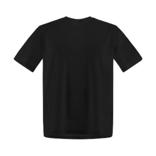 Superfijne Katoen Stretch T-shirt in Zwart Herno , Black , Heren