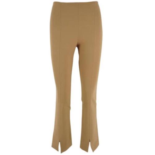 Milano Straight Leg Broek met Split Liviana Conti , Beige , Dames