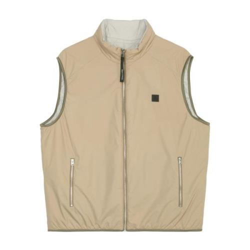 Omkeerbaar gewatteerd vest normaal Marc O'Polo , Brown , Heren