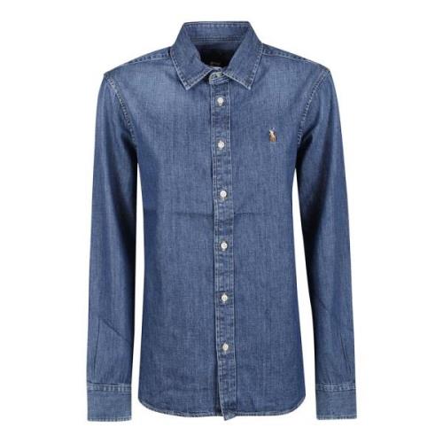 Denim Shirts Polo Ralph Lauren , Blue , Dames