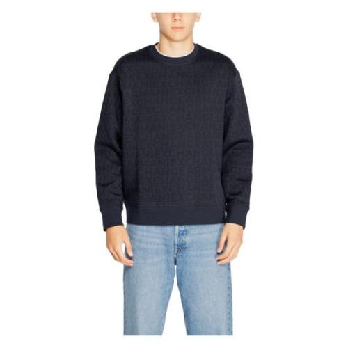 Heren Sweatshirt Herfst/Winter Collectie Armani Exchange , Blue , Here...