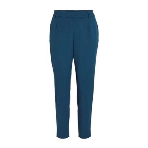 Blauwe Elastische Blend Damesbroek Vila , Blue , Dames