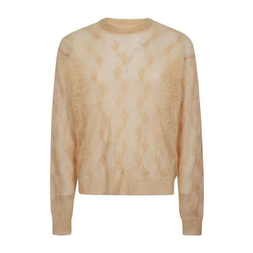 Beige Crew Neck Sweater Stüssy , Beige , Heren