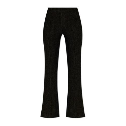 Broek met stiksels op de benen Ganni , Black , Dames