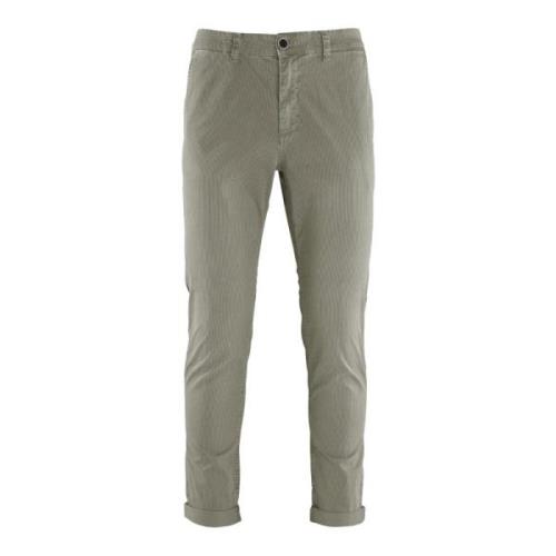 Slim Fit Gestreepte Chino Broek BomBoogie , Green , Heren