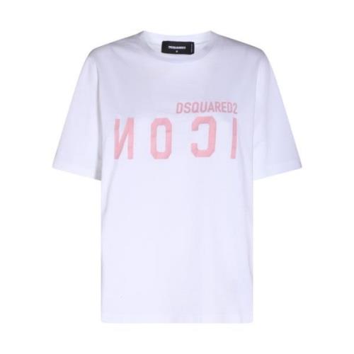 Witte T-shirts en Polos Dsquared2 , White , Dames