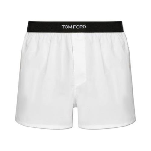 Boxershorts met logo Tom Ford , White , Heren