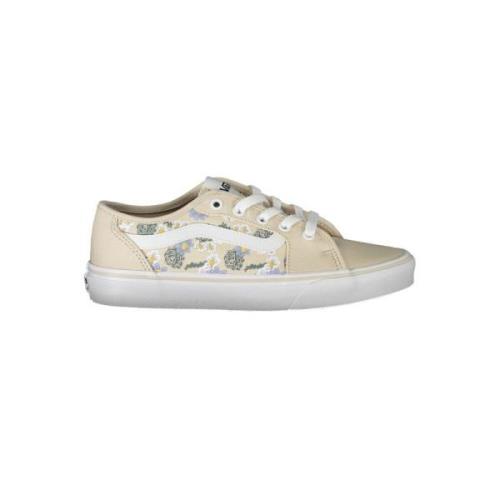 Sportieve Beige Sneaker met Contrastdetails Vans , Beige , Dames