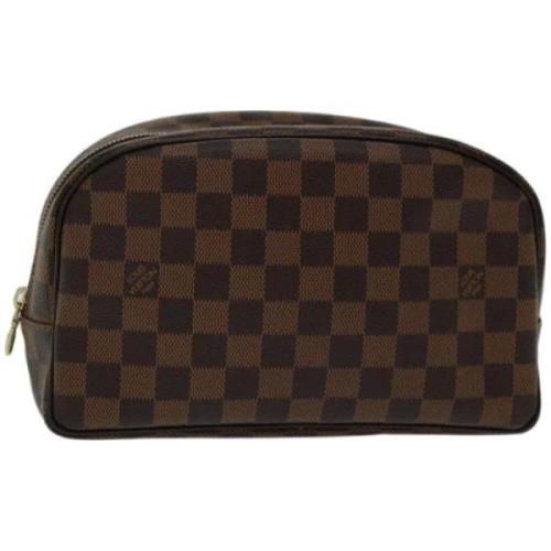 Pre-owned Canvas clutches Louis Vuitton Vintage , Brown , Dames