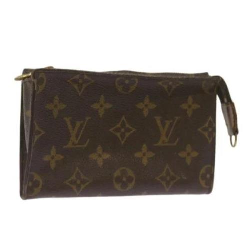 Pre-owned Canvas pouches Louis Vuitton Vintage , Brown , Dames