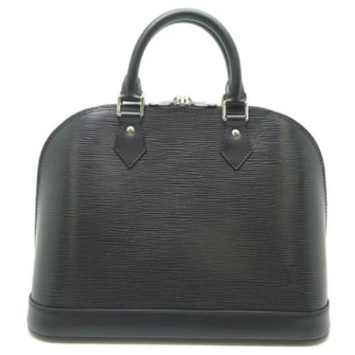 Pre-owned Leather handbags Louis Vuitton Vintage , Black , Dames