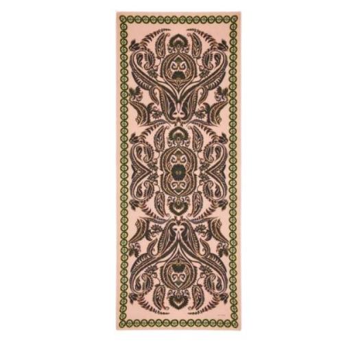 Kasjmier Zijden Sjaal Angkor Aurea Franje Etro , Pink , Dames