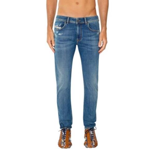 Laagbouw Skinny Denim Jeans Diesel , Blue , Heren