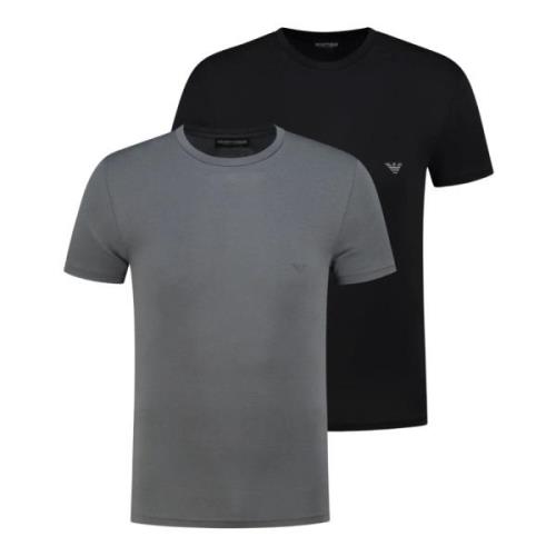 Sportieve T-shirts en Polos Zwart Emporio Armani , Black , Heren