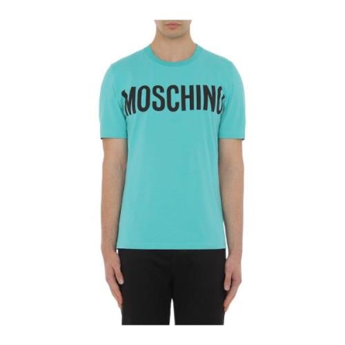 Turquoise T-shirts en Polos Moschino , Blue , Heren