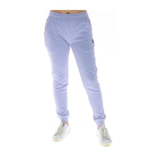 Paarse bedrukte voorzakbroek Superdry , Blue , Dames