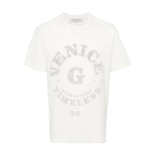 Witte T-shirts en Polos Golden Goose , White , Heren