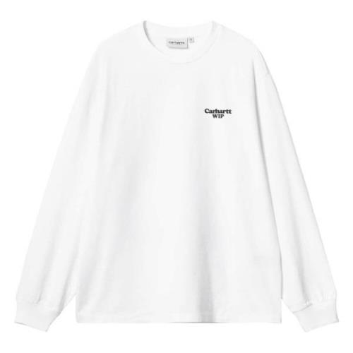 W Ls Paisley T-Shirt Langarm T-shirt Carhartt Wip , White , Dames