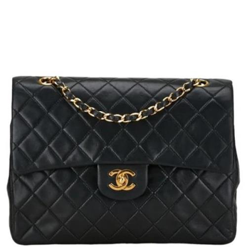 Pre-owned Leather chanel-bags Chanel Vintage , Black , Dames