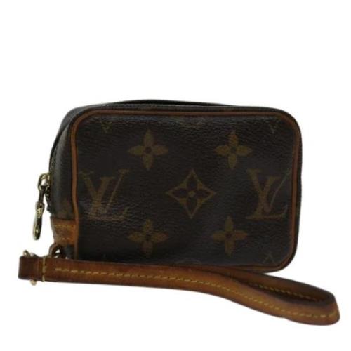 Pre-owned Canvas pouches Louis Vuitton Vintage , Brown , Dames