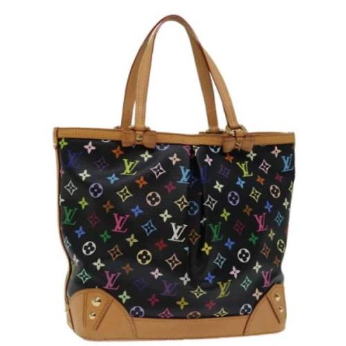 Pre-owned Canvas totes Louis Vuitton Vintage , Black , Dames