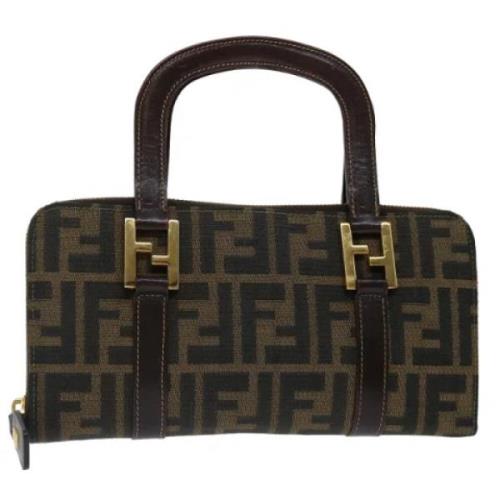 Pre-owned Canvas handbags Fendi Vintage , Brown , Dames