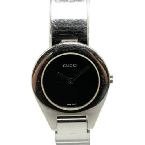 Pre-owned Stainless Steel watches Gucci Vintage , Black , Dames