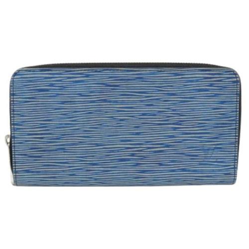 Pre-owned Canvas wallets Louis Vuitton Vintage , Blue , Dames