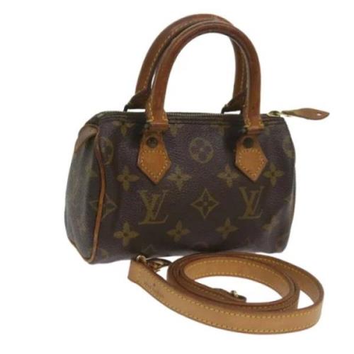 Pre-owned Canvas handbags Louis Vuitton Vintage , Brown , Dames