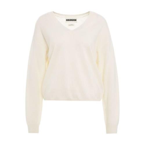 Witte Gebreide Kleding Aw24 Crush , White , Dames