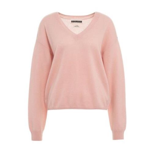 Roze Gebreide Trui Aw24 Crush , Pink , Dames