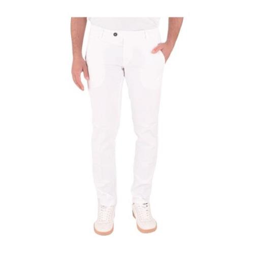 Witte Chino Broek Slim Fit Roy Roger's , White , Heren