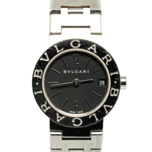 Pre-owned Stainless Steel watches Bvlgari Vintage , Black , Dames