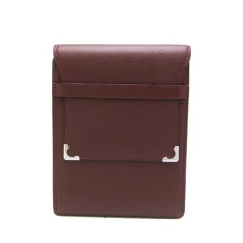 Pre-owned Canvas wallets Cartier Vintage , Brown , Dames