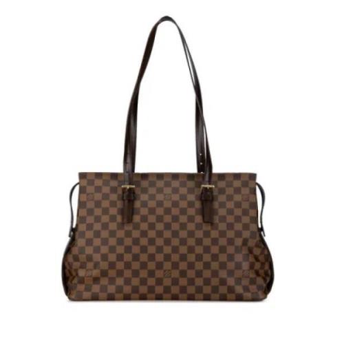 Pre-owned Canvas louis-vuitton-bags Louis Vuitton Vintage , Brown , Da...